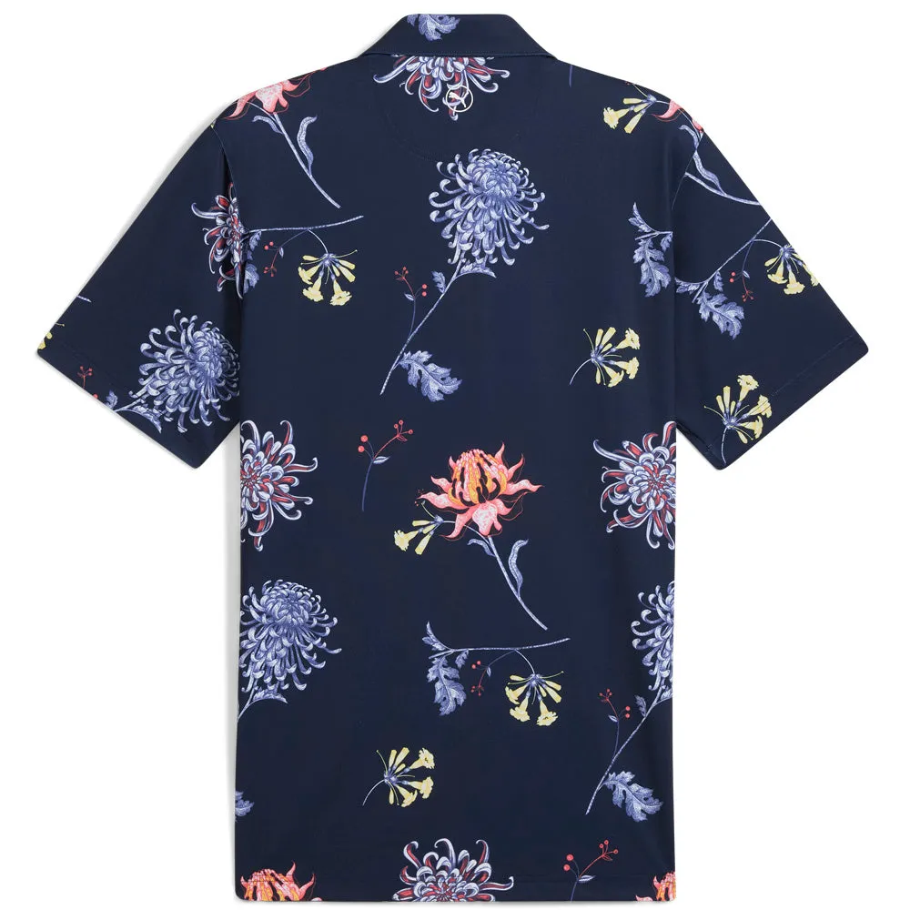Puma Mattr Dahlia Polo Shirt - Deep Navy/Blue Horizon Sweetest Day Sale Move Like You Mean It