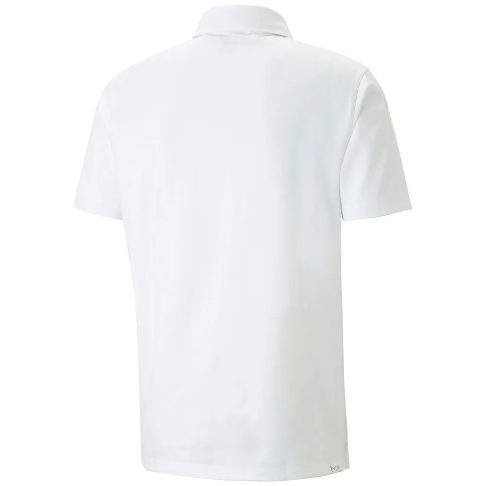 Define Your Own Way Loud Looks, Smooth Moves Puma Mattr Grind Polo Shirt - Bright White/Heartfelt
