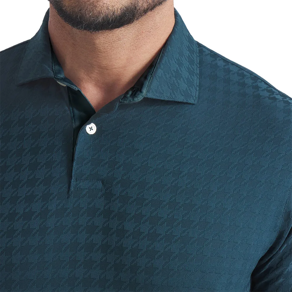 Puma Mattr Houndstooth Polo Shirt - Green Terrain Built to Perform Stride with Confidence