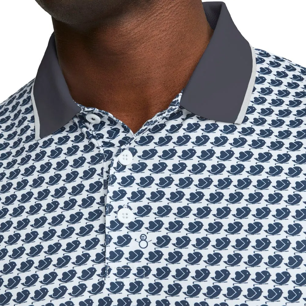 Puma Mattr Love/H8 Polo Shirt - Bright White/Navy Blazer Spring Sale Economical
