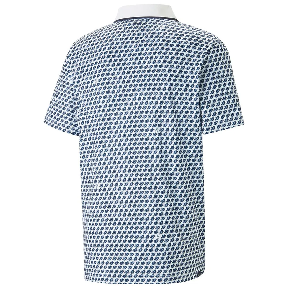 Puma Mattr Love/H8 Polo Shirt - Bright White/Navy Blazer Built to Perform