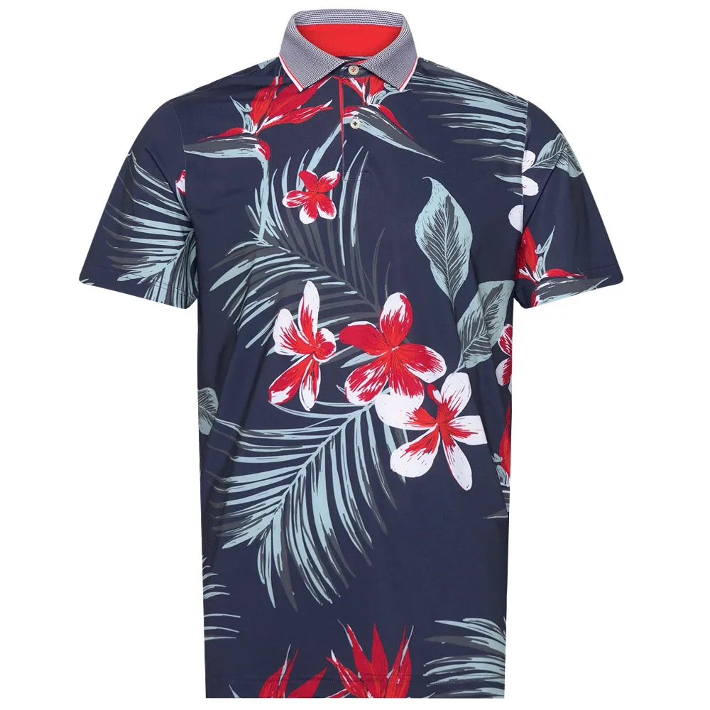 Great Value Dress from the Feet Up Puma Mattr Luau Polo Shirt - Deep Navy/Red Fire