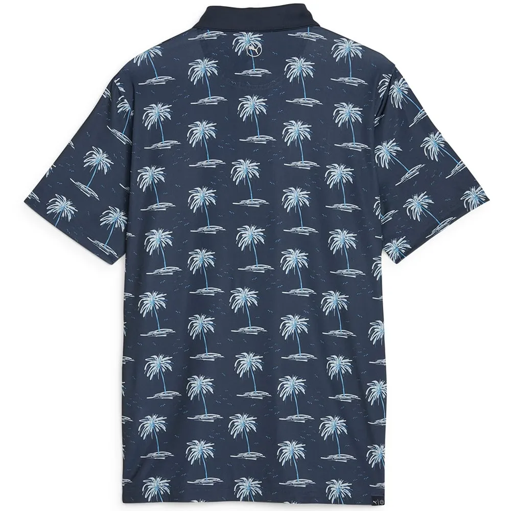 Valentine's Day Sale Puma Mattr Mirage Polo Shirt - Navy Blazer/Regal Blue
