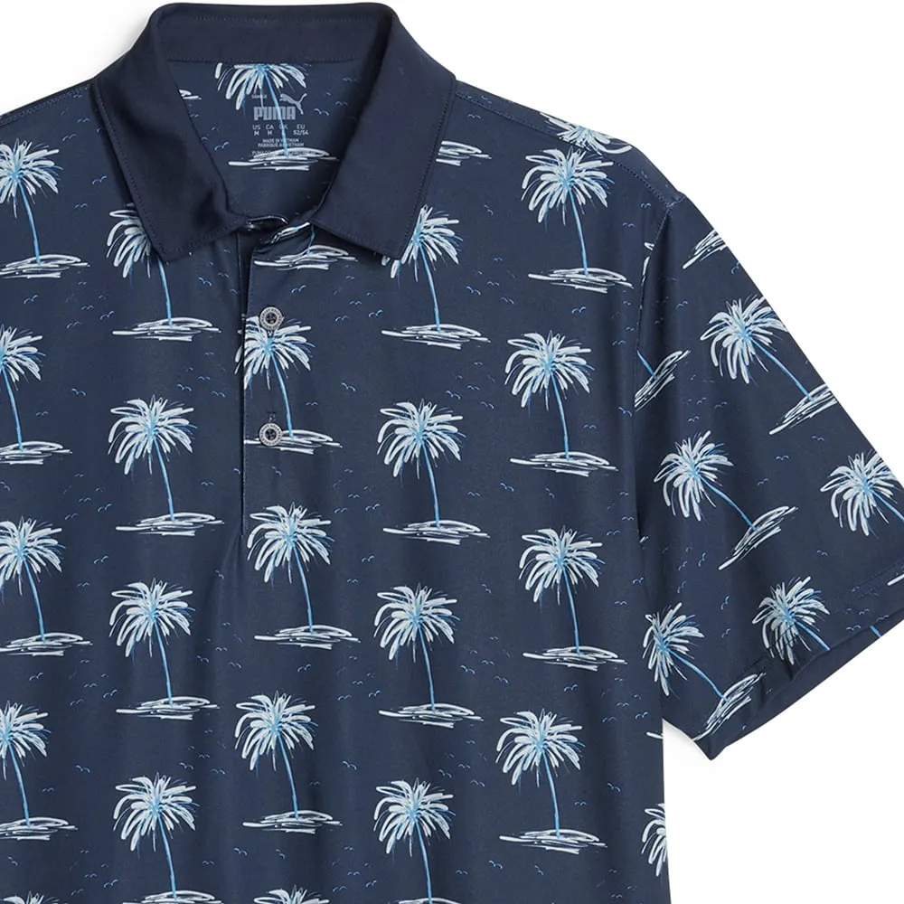 Puma Mattr Mirage Polo Shirt - Navy Blazer/Regal Blue Christmas Eve Sale