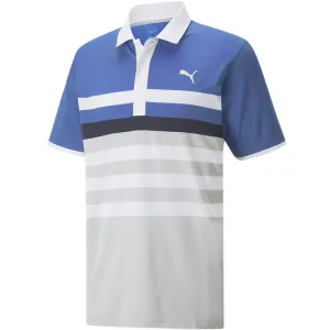 Step Out Boldly Chase What Moves You Puma Mattr One Way Polo Shirt - Bright Cobalt/Bright White