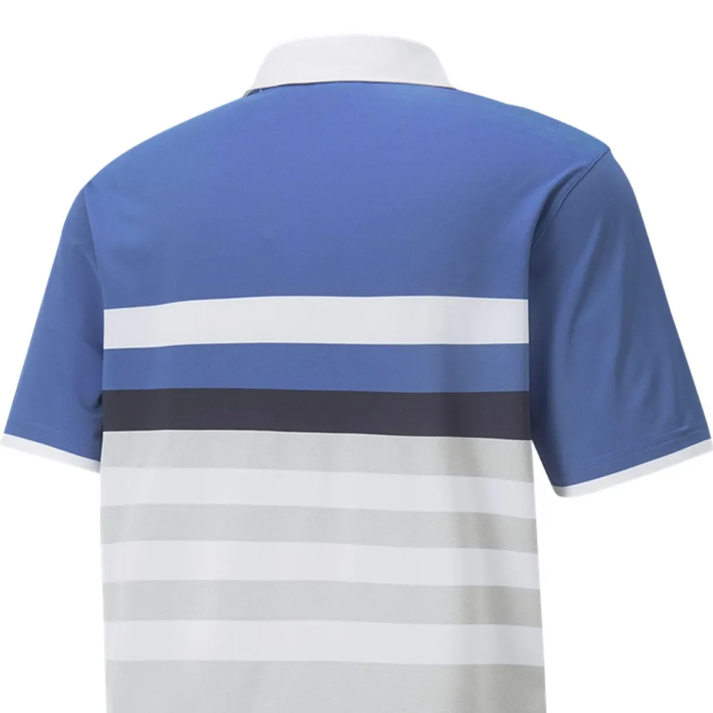 Puma Mattr One Way Polo Shirt - Bright Cobalt/Bright White Command Attention