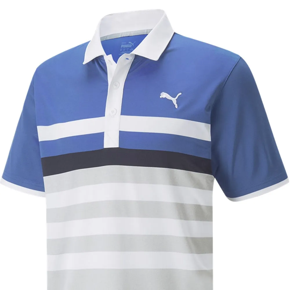 Puma Mattr One Way Polo Shirt - Bright Cobalt/Bright White Walk with Power