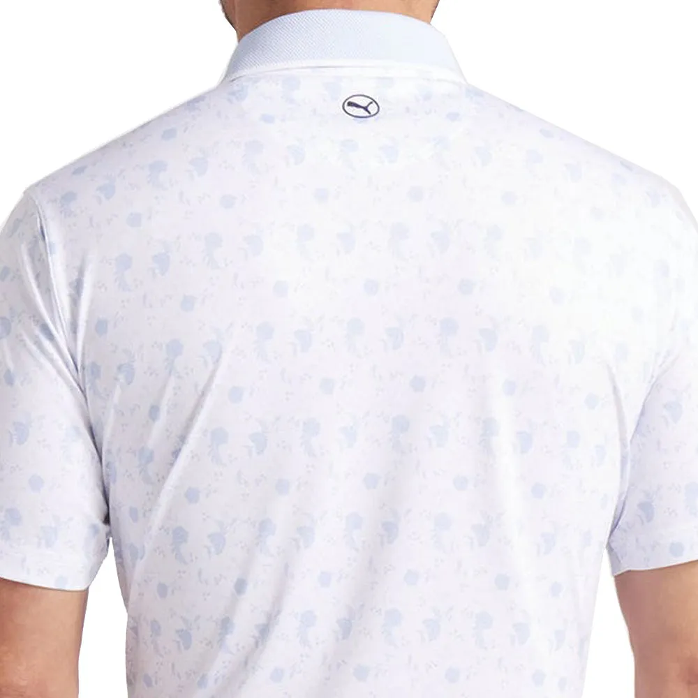 Puma Mattr Ornamental Polo Shirt - White Glow/Haute Tropic Exclusive Deal