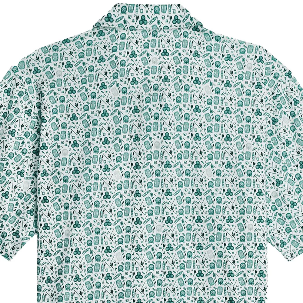 Affordable Puma Mattr Port Polo Shirt - Green Terrain/White Glow