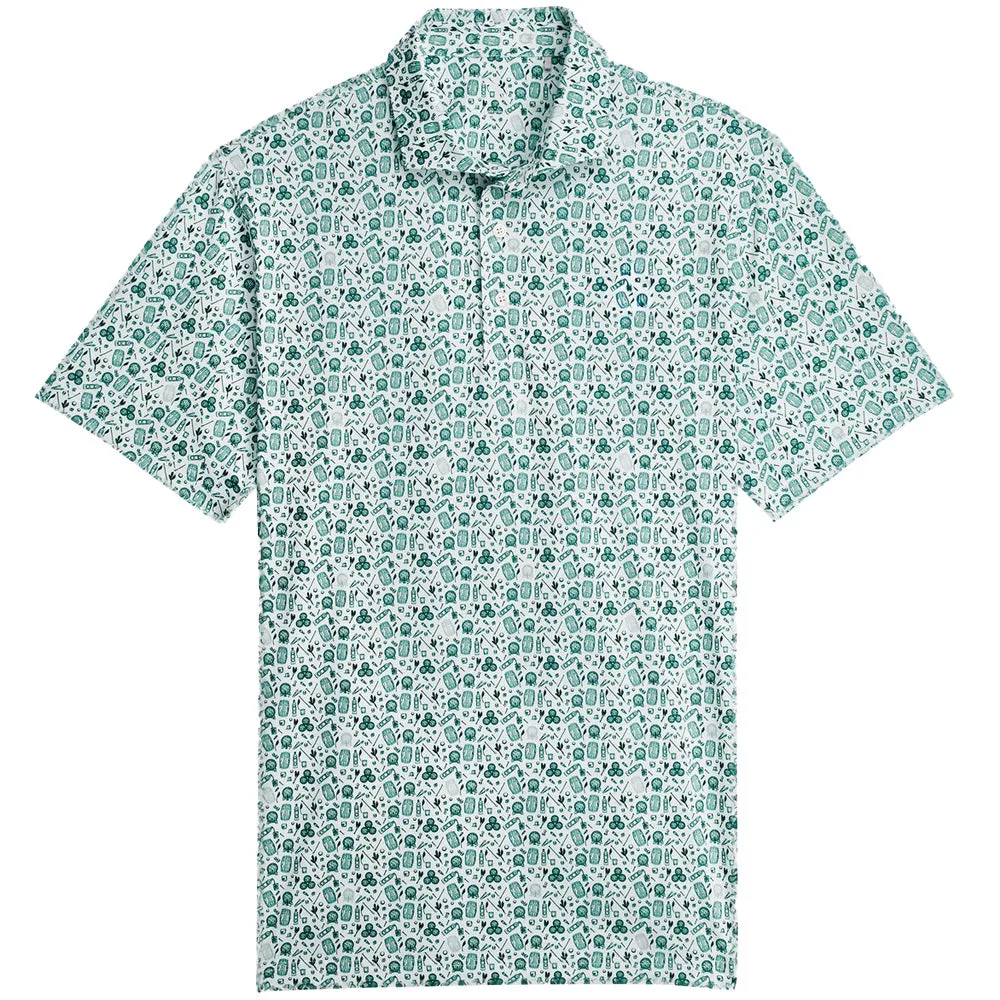Puma Mattr Port Polo Shirt - Green Terrain/White Glow Autumn Sale