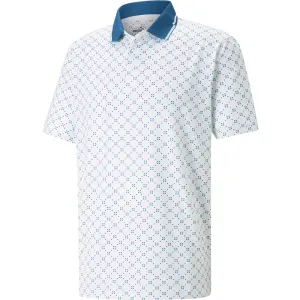Puma Mattr Rochester Polo Shirt - Bright White/Lake Blue Exclusive Deal