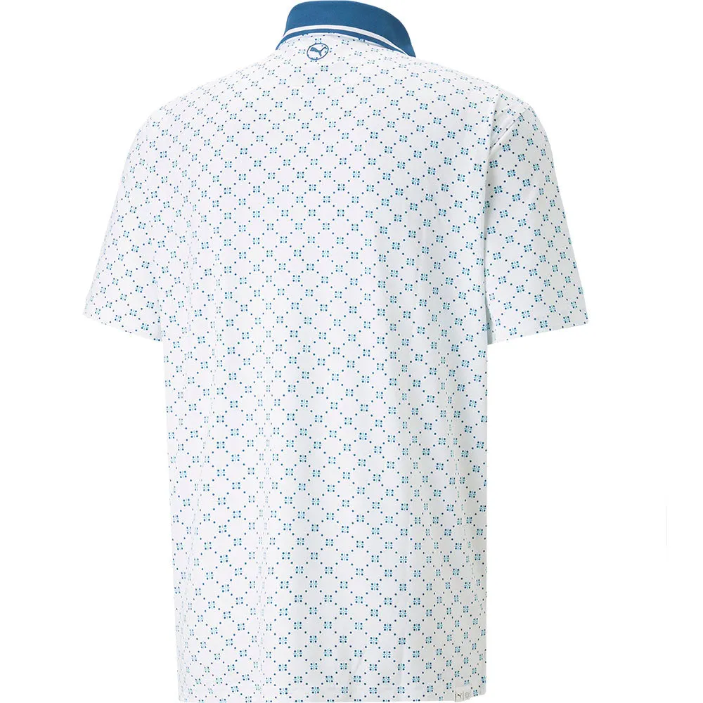 Puma Mattr Rochester Polo Shirt - Bright White/Lake Blue Not for the Ordinary Own the Streets
