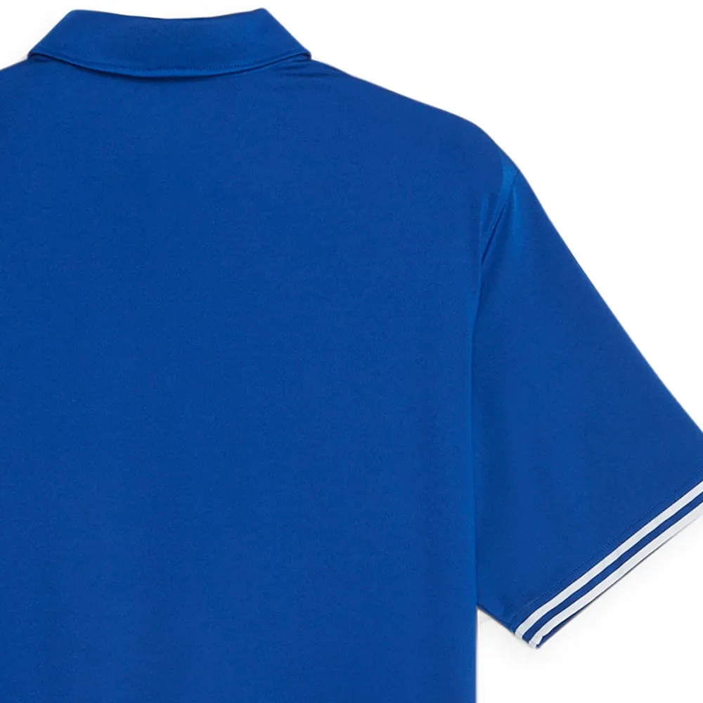 Own the Moment Puma Mattr Track Polo Shirt - Festive Blue/Regal Blue Heather