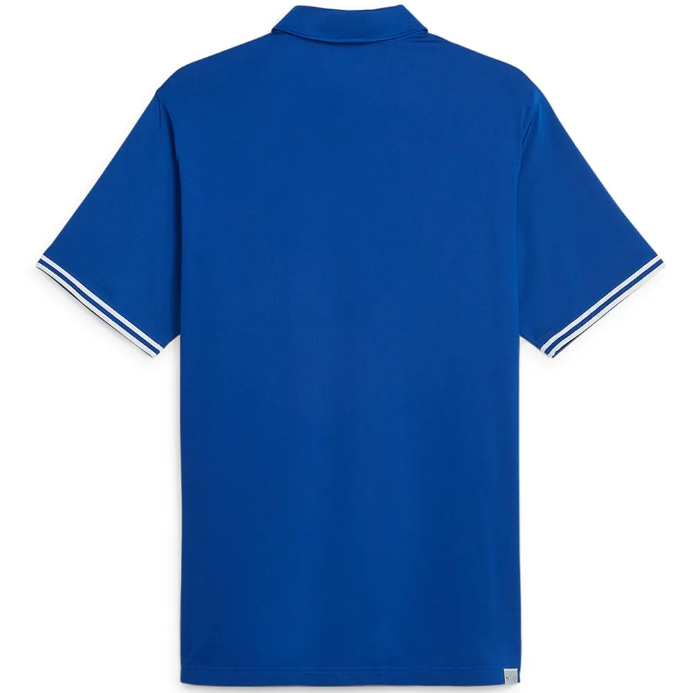 Unapologetically You Deal Of The Century Puma Mattr Track Polo Shirt - Festive Blue/Regal Blue Heather