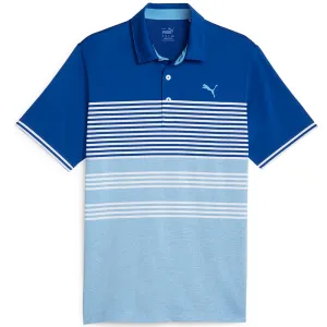 Puma Mattr Track Polo Shirt - Festive Blue/Regal Blue Heather Spring Sale Made to Move