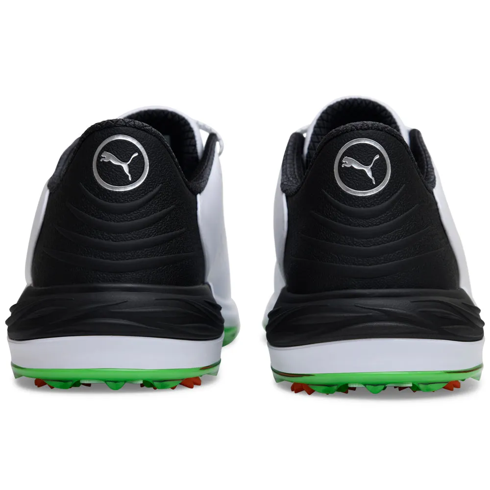 Engineered for Speed Budget Friendly Puma Phantomcat Nitro Spikeless Waterproof Shoes - White/Black/Fluro Green Pes