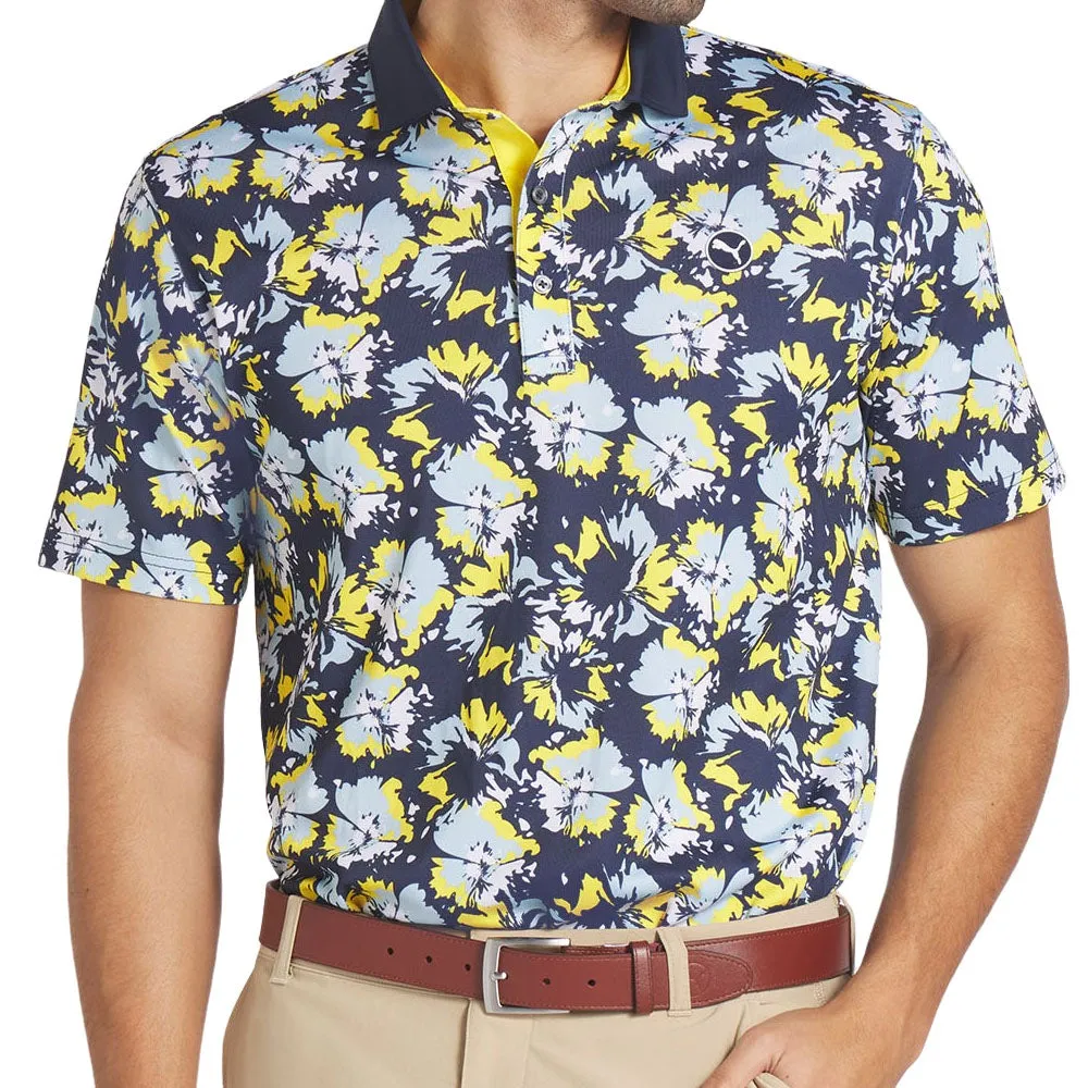 Puma Pique Borrego Polo Shirt - Lc - Deep Navy/Silver Sky Made to Move Unleash Your Power