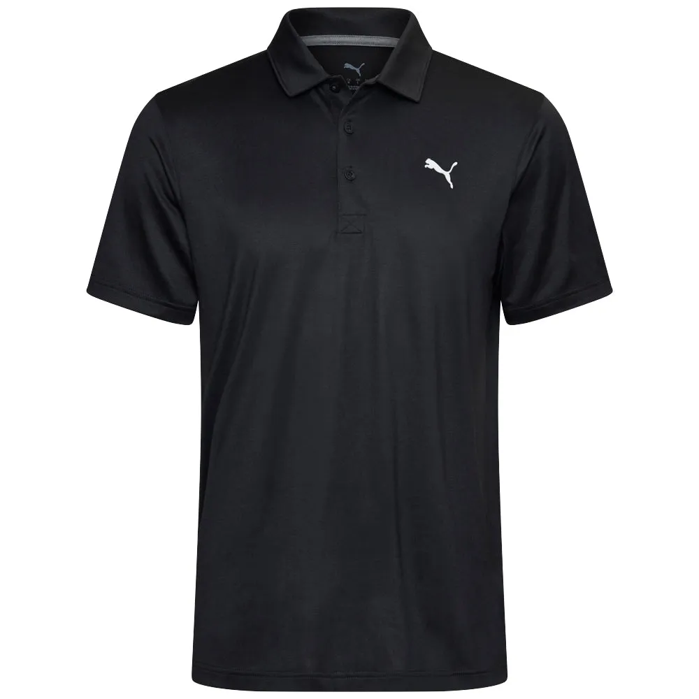 Chase What Moves You Puma Premium Tech 3.0 Polo Shirt - Black Heather