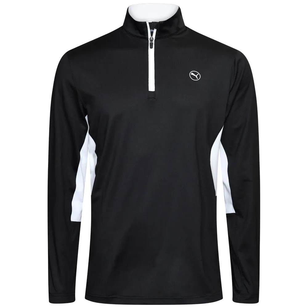 Puma Pure 2.0 1/4 Zip Pullover - Black Game-Changer Footwear Step Out Boldly