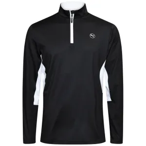 Puma Pure 2.0 1/4 Zip Pullover - Black Game-Changer Footwear Step Out Boldly