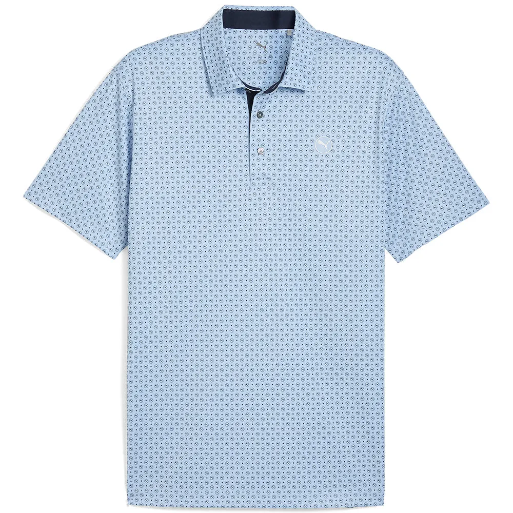 Puma Pure 2.0 Circle Cat Polo Shirt - Haute Tropic/Deep Navy Built to Move You