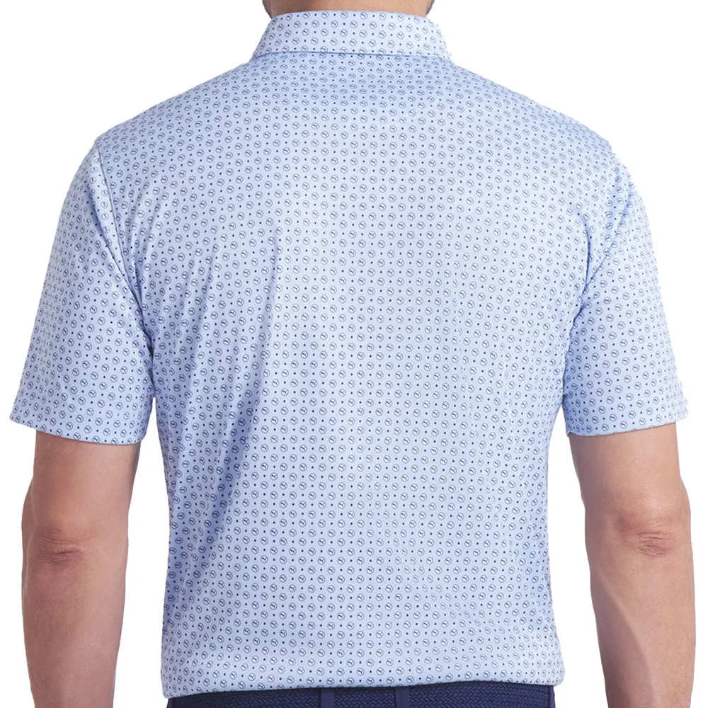 Puma Pure 2.0 Circle Cat Polo Shirt - Haute Tropic/Deep Navy Rule the Streets Mother's Day Sale