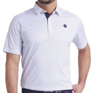 Puma Pure 2.0 Circle Cat Polo Shirt - White Glow/Deep Navy Black Friday Deal