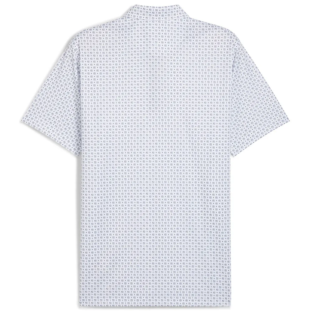 Fuel Your Fire Puma Pure 2.0 Circle Cat Polo Shirt - White Glow/Deep Navy