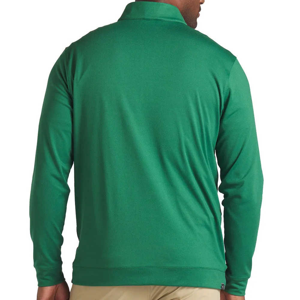 Break Boundaries Puma Pure Colorblock 1/4 Zip Pullover - Vine/Deep Navy