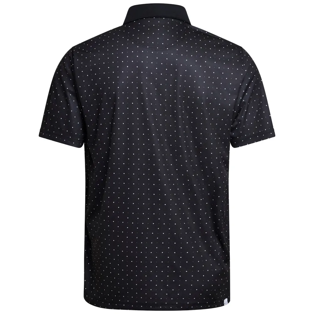Puma Pure Geo Polo Shirt - Black/White Glow Flash Sale Memorial Day Sale