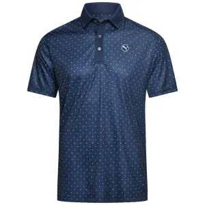 Puma Pure Geo Polo Shirt - Deep Navy/White Glow Winter Sale