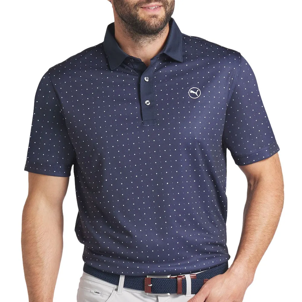 Own Every Step All Saints' Day Sale Puma Pure Geo Polo Shirt - Deep Navy/White Glow