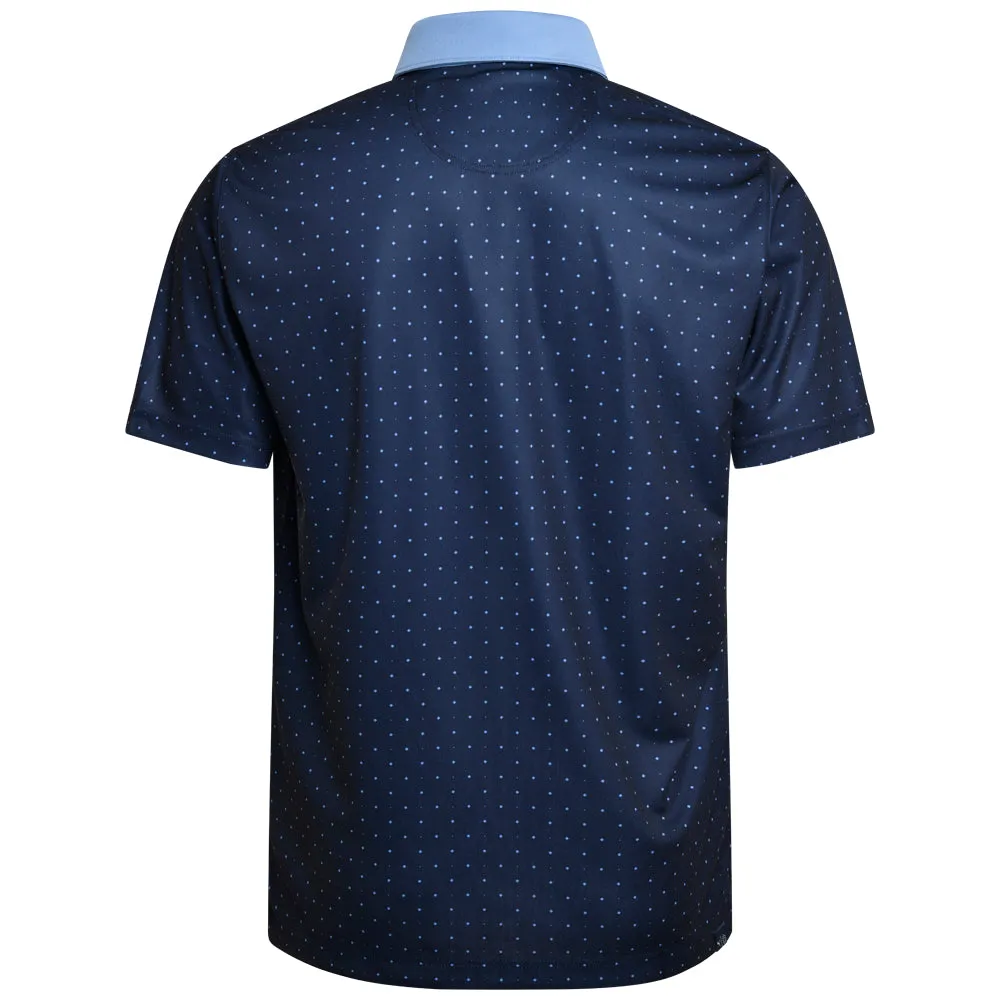 Puma Pure Geo Polo Shirt - Deep Navy/Zen Blue Command Attention