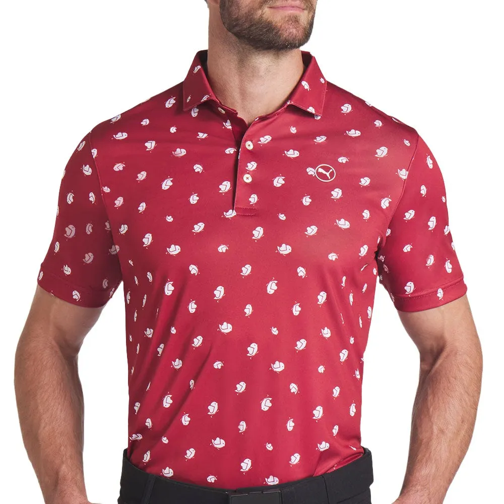 Puma Pure Love Birdies Polo Shirt - Intense Red/White Glow Own Every Step Black Friday Exclusive