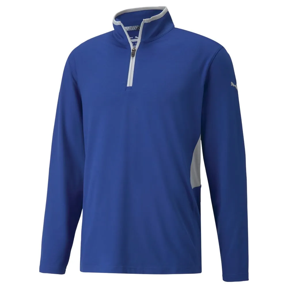 Puma Rotation 1/4 Zip Sweater - Mazarine Blue Make a Statement