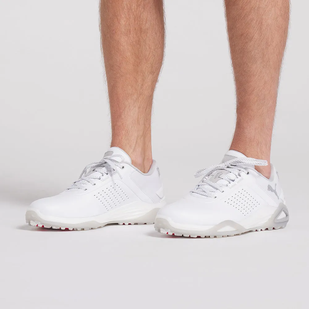 Dare to Lead Puma Shadowcat Nitro Leather Spikeless Waterproof Shoes - White/Ash Grey
