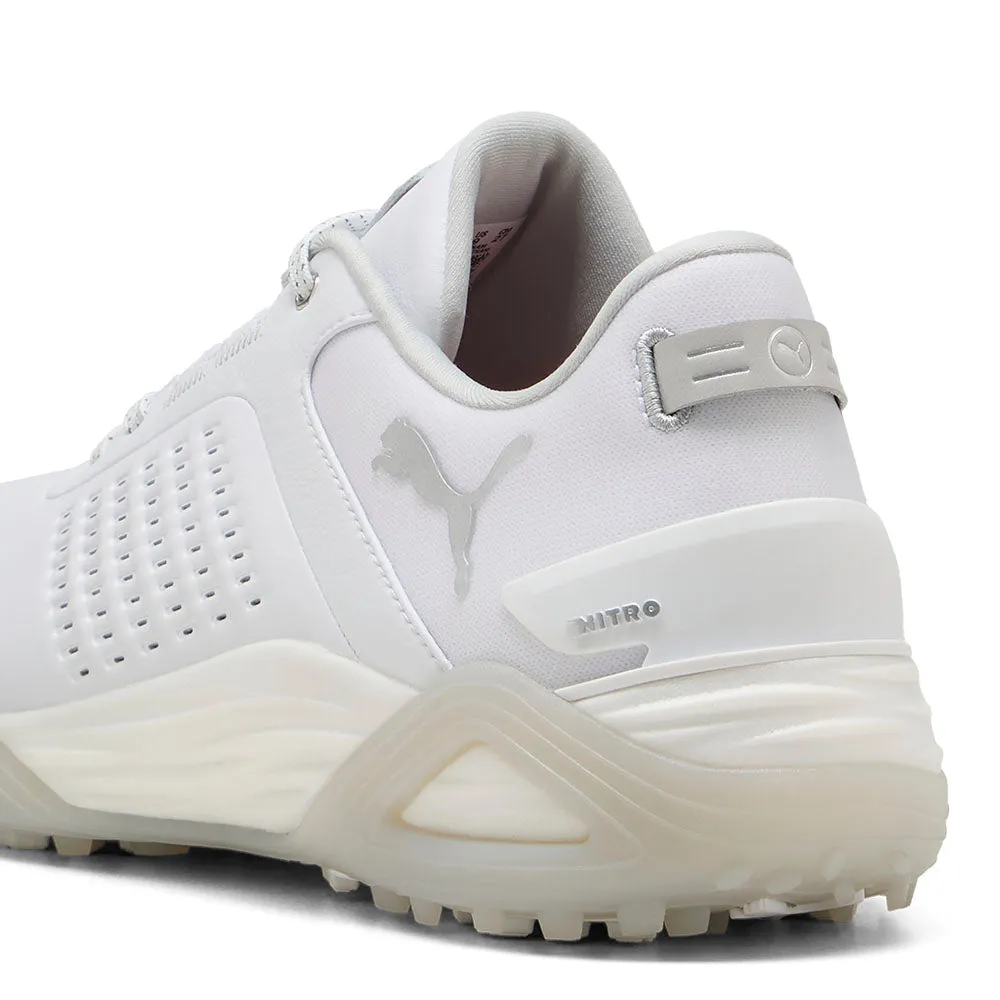 Rise Every Time Puma Shadowcat Nitro Leather Spikeless Waterproof Shoes - White/Ash Grey