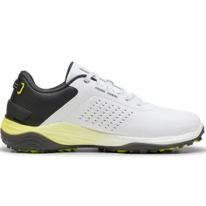 Cyber Monday Sale Puma Shadowcat Nitro Leather Spikeless Waterproof Shoes - White/Black