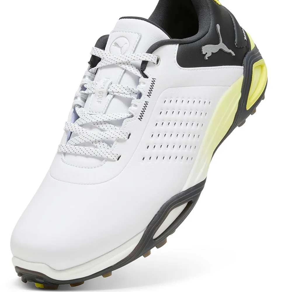 Puma Shadowcat Nitro Leather Spikeless Waterproof Shoes - White/Black Clearance Sale