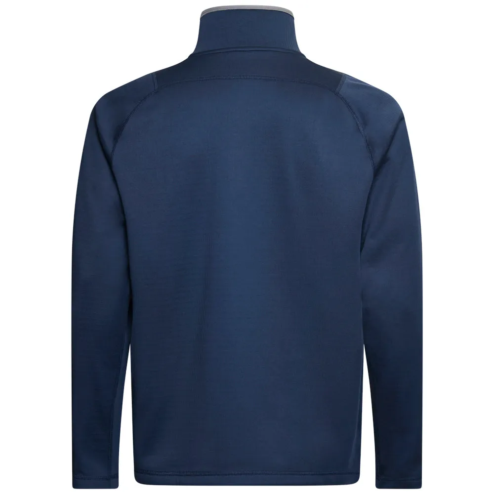 Puma Waffle Fleece 1/4 Zip Sweater - Deep Navy Designed to Dominate