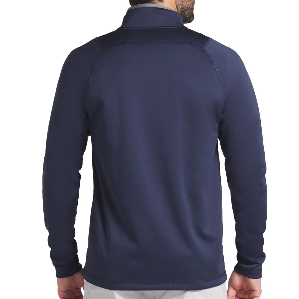 Black Friday Sale Rule the Streets Puma Waffle Fleece 1/4 Zip Sweater - Deep Navy