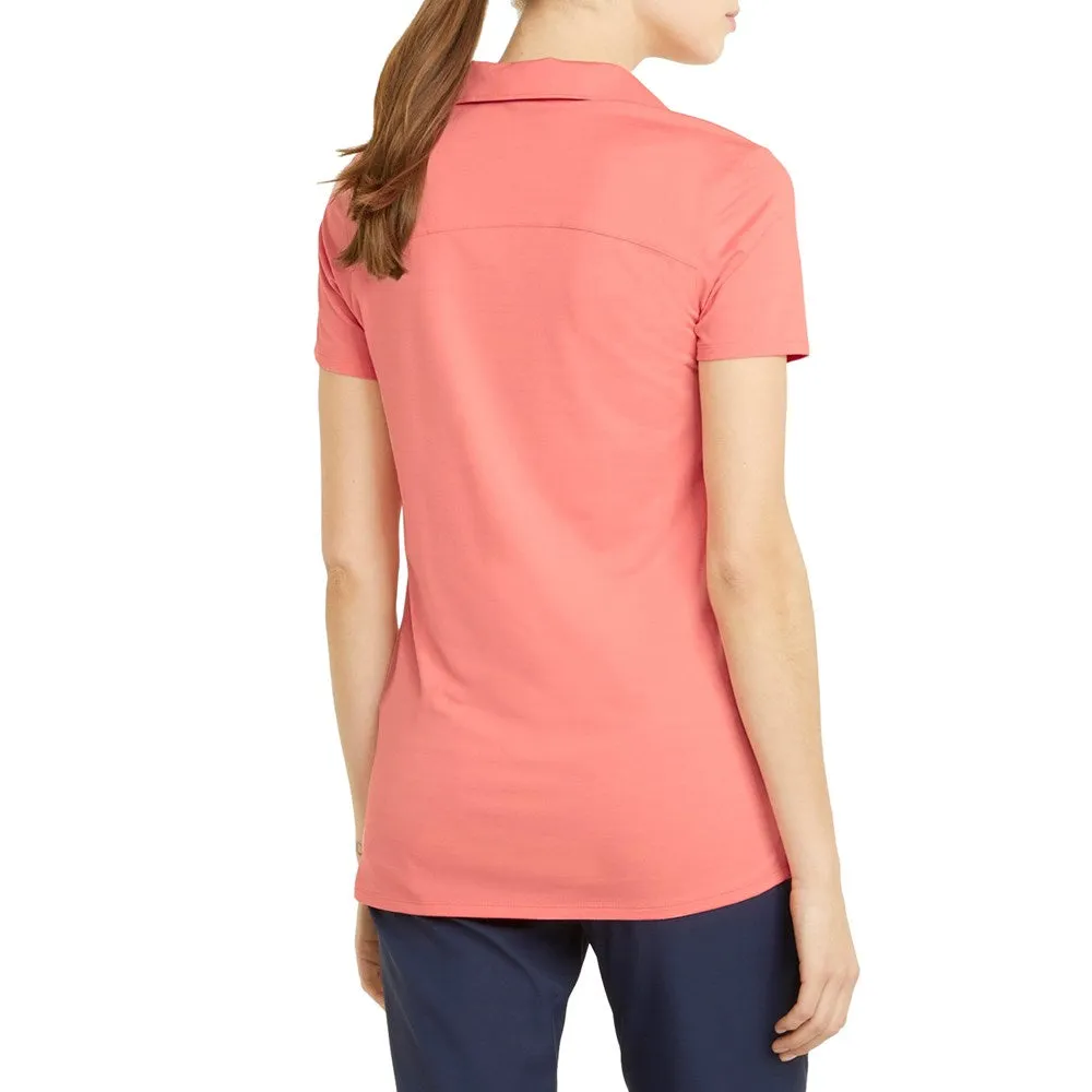 Own the Streets Walk with Purpose Puma Women'S Cloudspun Coast Golf Polo - Carnation Pink Heather