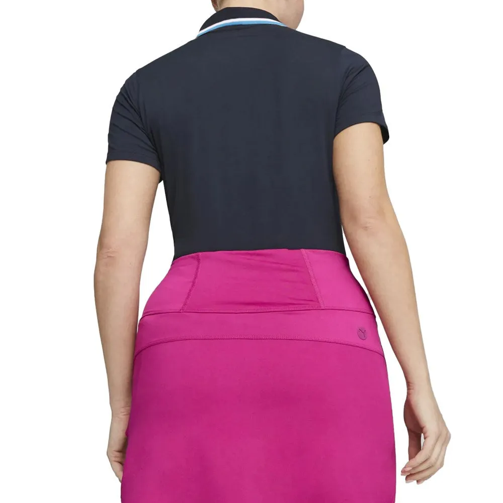 Biggest Sale of the Year Chase What Moves You Puma Women'S Cloudspun Tipped Golf Polo Shirt - Navy Blazer/ Regal Blue