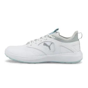 Rise Every Time Valentine's Day Sale Puma Women'S Ignite Malibu Spikeless Golf Shoes - Puma White/ Puma Silver/ Lucite