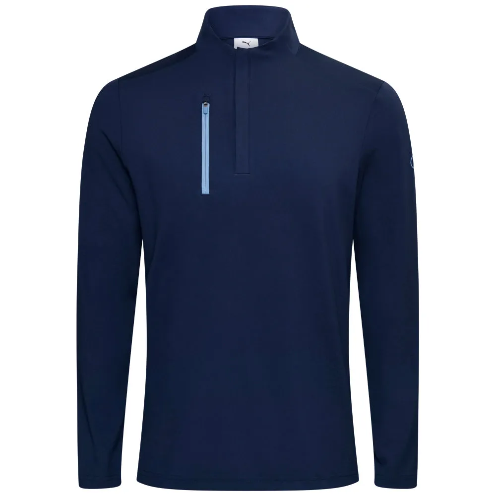 Puma X Ap Cloudspun Tech 1/4 Zip Pullover - Deep Navy Never Just Walk Holiday Sale