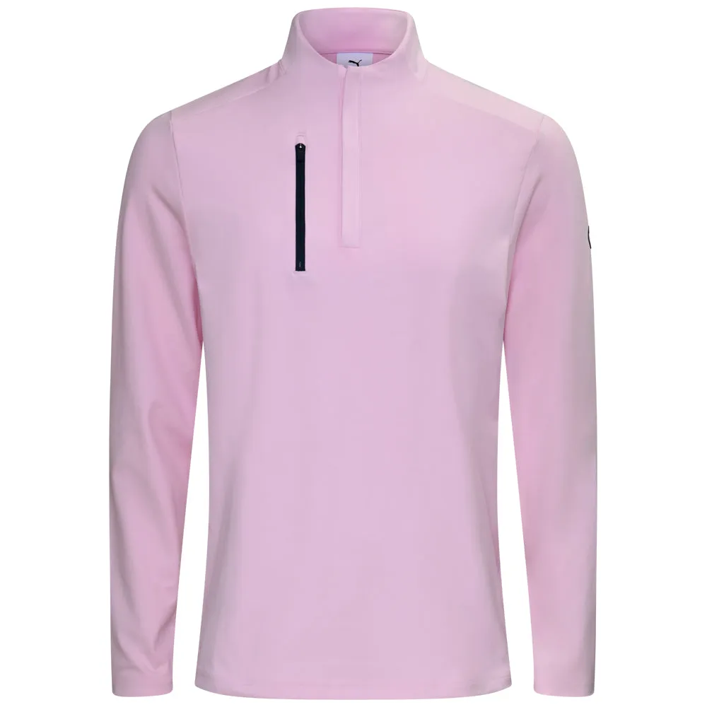 Puma X Ap Cloudspun Tech 1/4 Zip Pullover - Pale Pink Steal