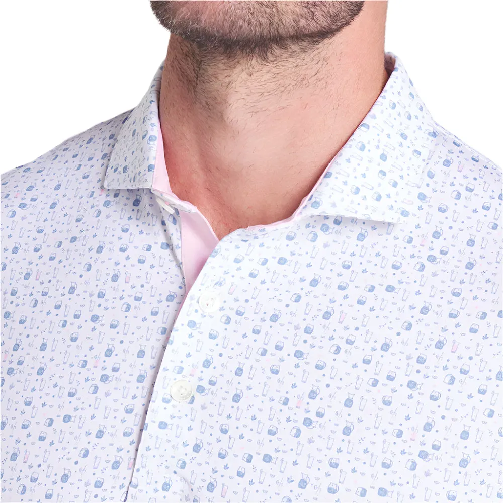 Puma X Ap Tea Time Polo Shirt - White Glow/Zen Blue Define Your Own Way