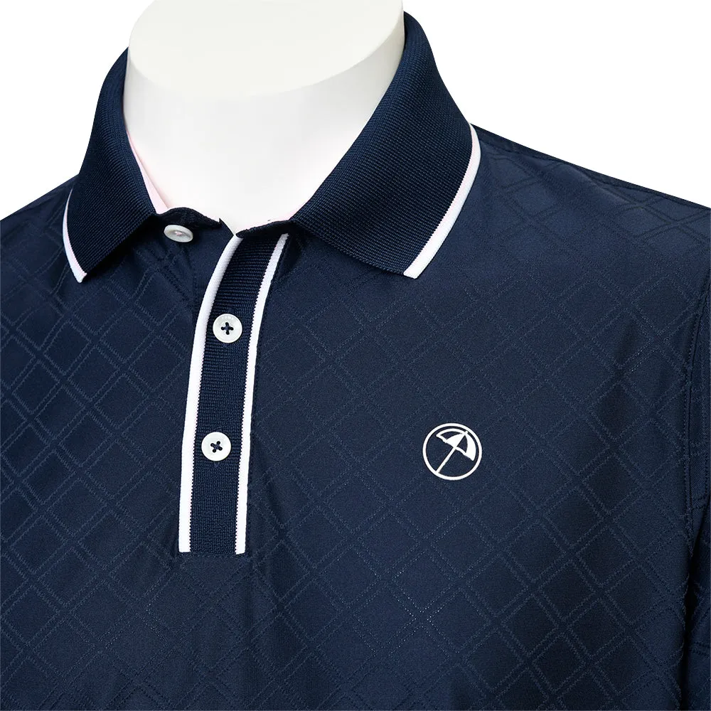 Built for the Bold Puma X Ap Tipped Jacquard Polo Shirt - Deep Navy