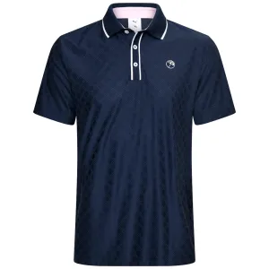 Cyber Monday Sale Puma X Ap Tipped Jacquard Polo Shirt - Deep Navy