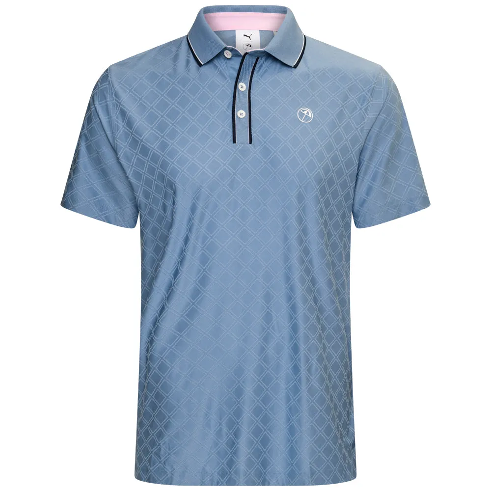 Redefine Classic Puma X Ap Tipped Jacquard Polo Shirt - Zen Blue